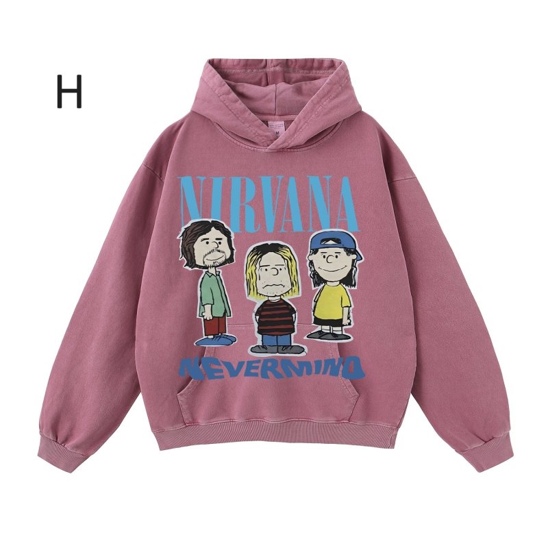 画像9: Unisex Nirvana Comic Print Hoodie sweatshirt　ユニセックス男女兼用ニルヴァーナコミックプリントヴィンテージスタイルスウェットパーカー  (9)