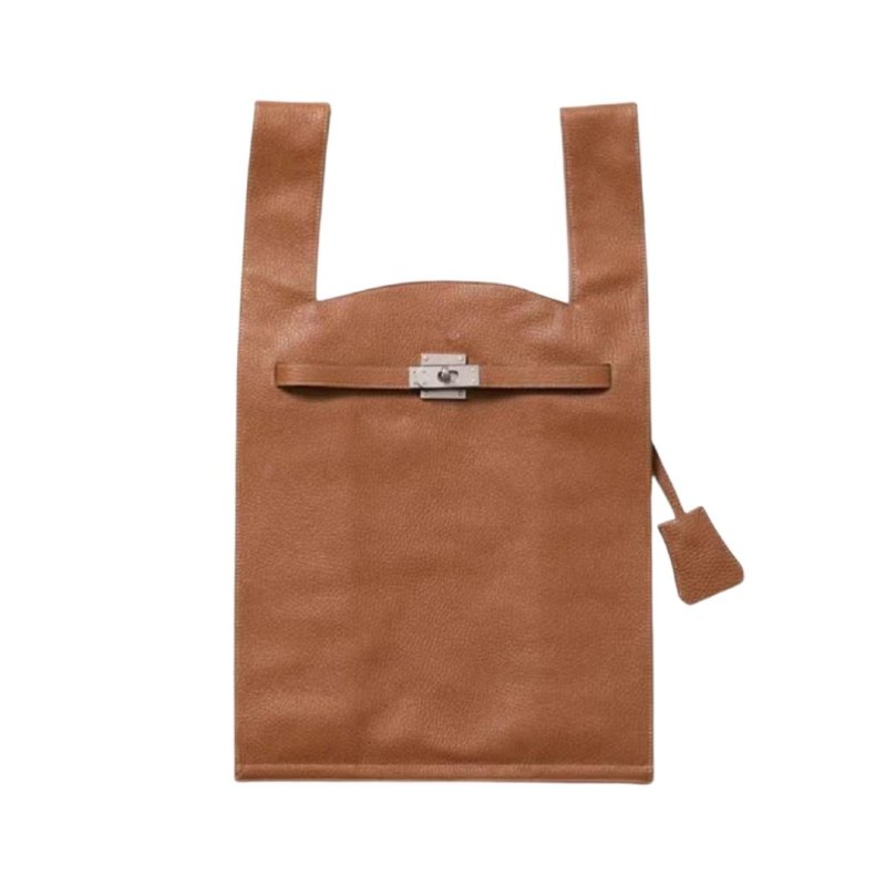 画像3: BK Real shrink leather market shoulder tote bag L BK リアル シュリンク レザー トート ショルダーバッグ (3)