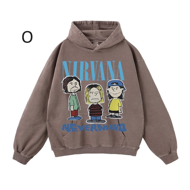 画像16: Unisex Nirvana Comic Print Hoodie sweatshirt　ユニセックス男女兼用ニルヴァーナコミックプリントヴィンテージスタイルスウェットパーカー  (16)