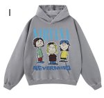 画像1: Unisex Nirvana Comic Print Hoodie sweatshirt　ユニセックス男女兼用ニルヴァーナコミックプリントヴィンテージスタイルスウェットパーカー  (1)