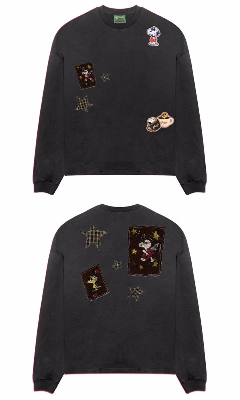 画像2: Unique Snoopy long-sleeved T-shirt　ユニセックス 男女兼用ユニークスヌーピー長袖 Tシャツ (2)