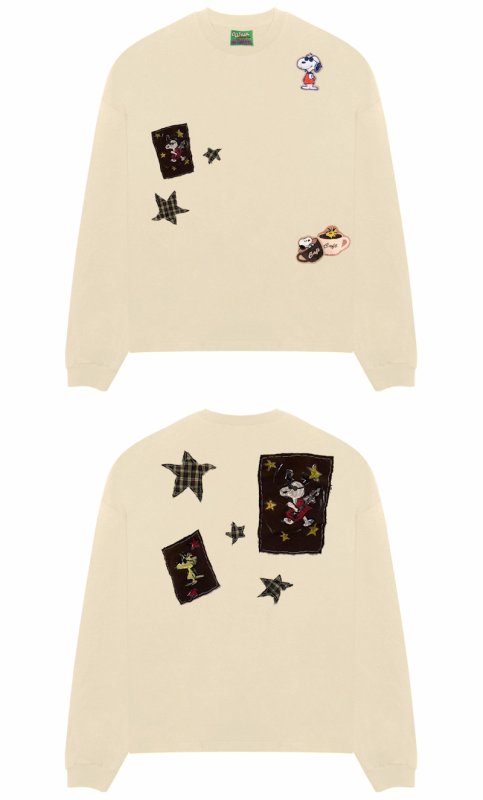 画像3: Unique Snoopy long-sleeved T-shirt　ユニセックス 男女兼用ユニークスヌーピー長袖 Tシャツ (3)