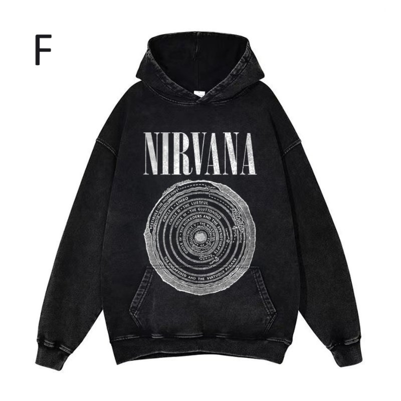 画像7: Unisex Nirvana Hoodie sweatshirt　ユニセックス男女兼用ニルヴァーナプリントヴィンテージスタイルスウェットパーカー  (7)