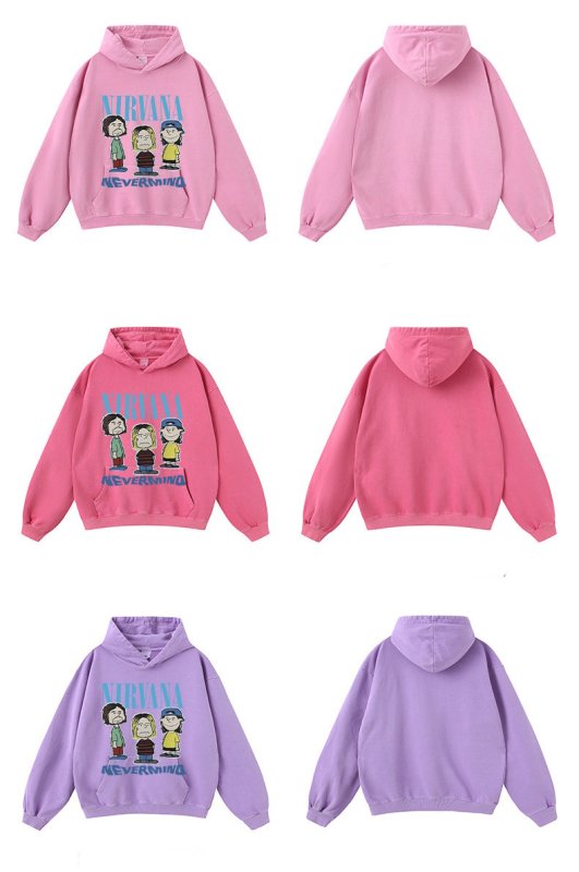 画像19: Unisex Nirvana Comic Print Hoodie sweatshirt　ユニセックス男女兼用ニルヴァーナコミックプリントヴィンテージスタイルスウェットパーカー  (19)