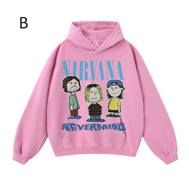 画像3: Unisex Nirvana Comic Print Hoodie sweatshirt　ユニセックス男女兼用ニルヴァーナコミックプリントヴィンテージスタイルスウェットパーカー  (3)