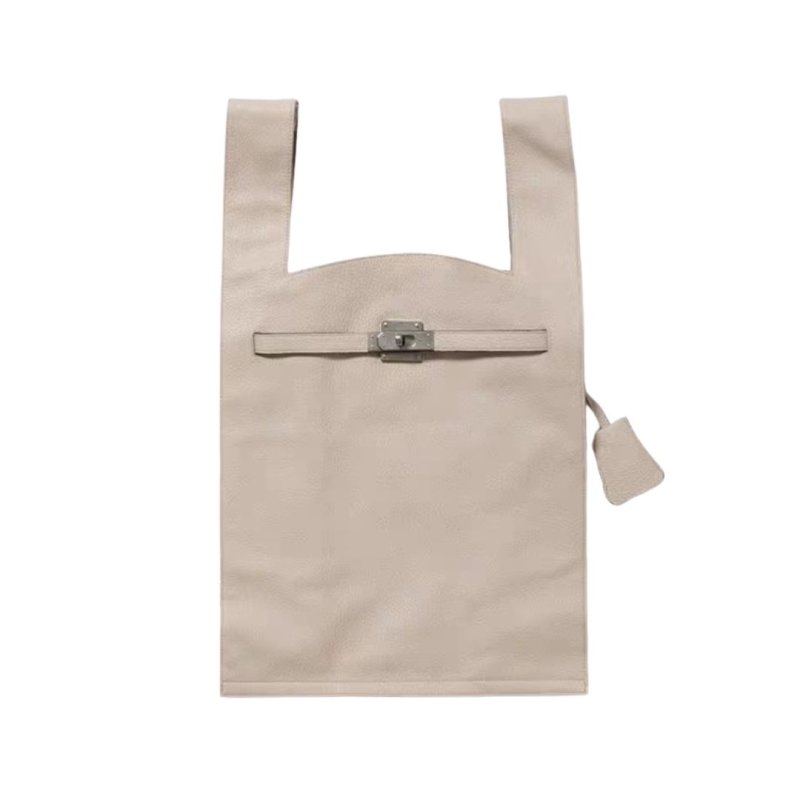 画像5: BK Real shrink leather market shoulder tote bag L BK リアル シュリンク レザー トート ショルダーバッグ (5)