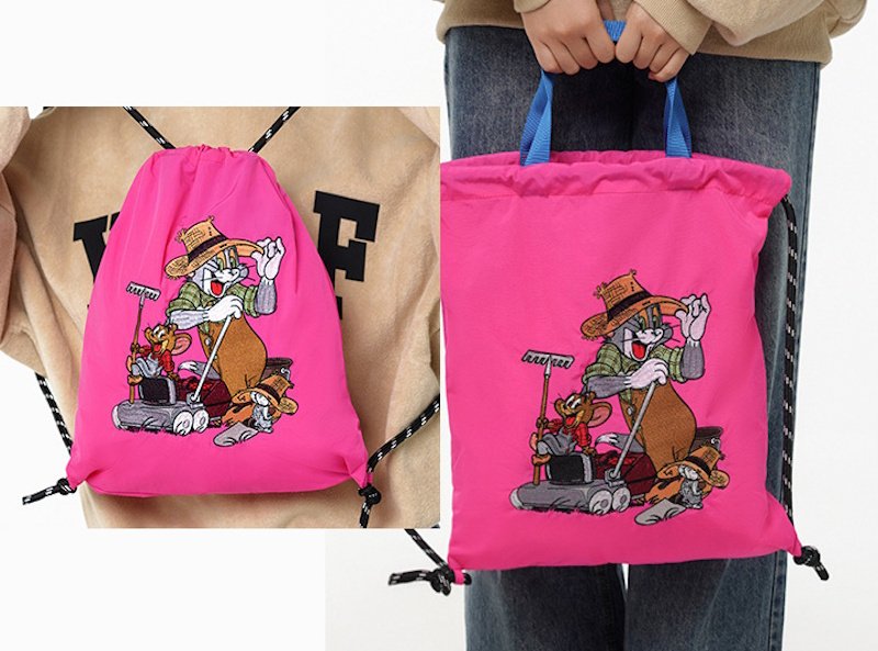 画像12: Tom and Jerry Embroidered Backpack Tote Shoulder Bag　トムとジェリー 刺繍バックパックトートショルダーバッグ (12)