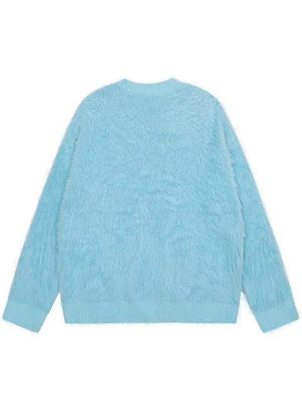 画像4: Unisex Dog-knitted mohair sweater pullover　ユニセックス男女兼用ドッグ犬編み込みモヘアセータープルオーバー (4)
