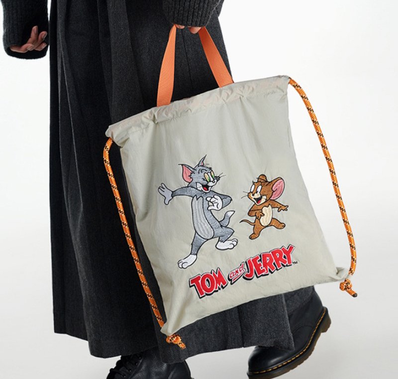画像8: Tom and Jerry Embroidered Backpack Tote Shoulder Bag　トムとジェリー 刺繍バックパックトートショルダーバッグ (8)