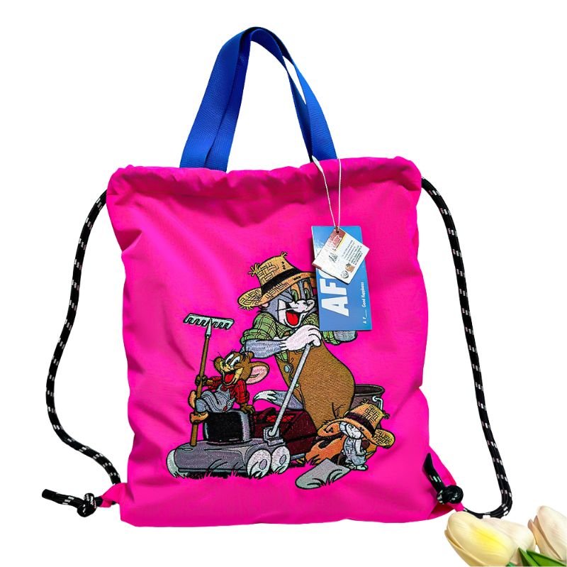 画像3: Tom and Jerry Embroidered Backpack Tote Shoulder Bag　トムとジェリー 刺繍バックパックトートショルダーバッグ (3)