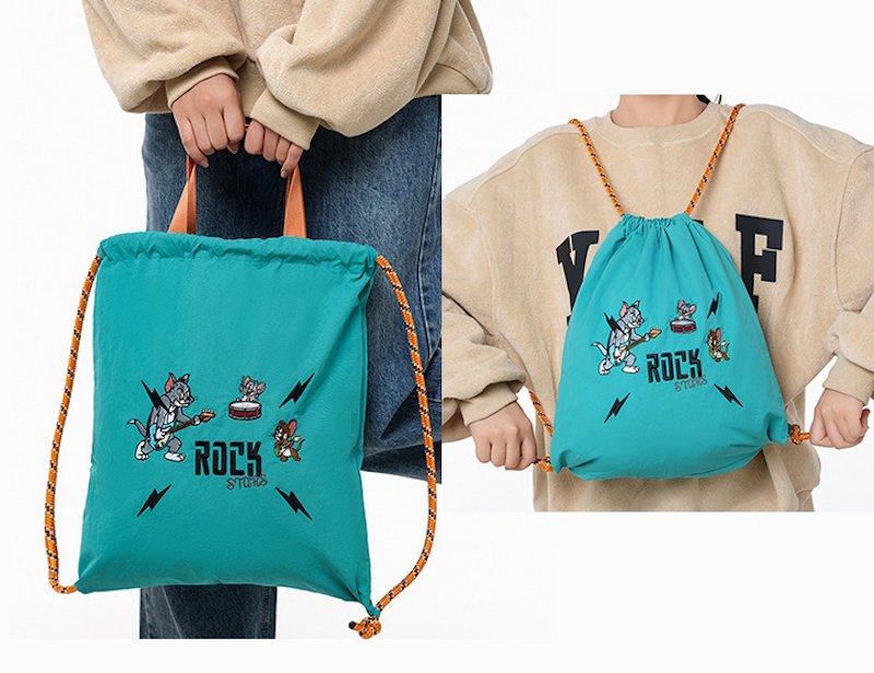 画像11: Tom and Jerry Embroidered Backpack Tote Shoulder Bag　トムとジェリー 刺繍バックパックトートショルダーバッグ (11)