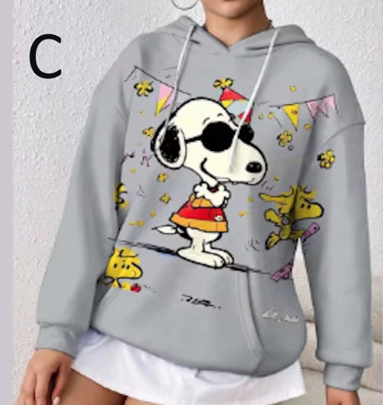 画像5: Unisex Snoopy Graphic 3D Print Hoodie Shirt Pullover　ユニセックス男女兼用スヌーピー グラフィック3D  プリント フーディシャツ  プルオーバーパーカー  (5)