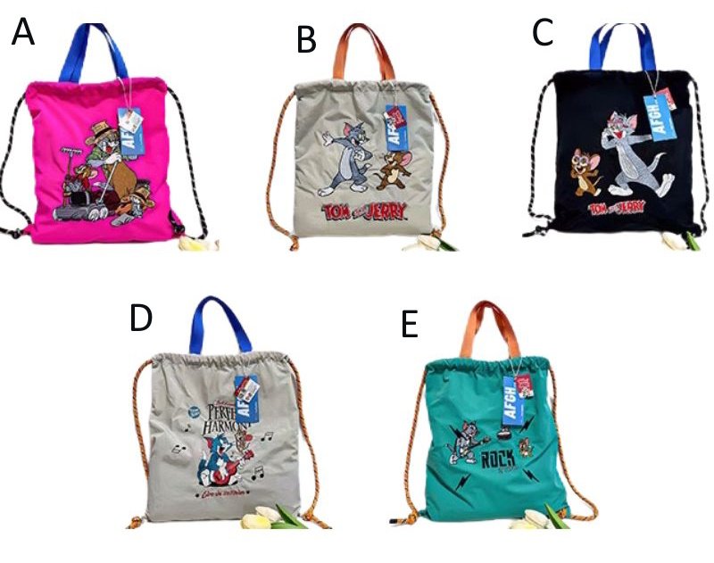 画像6: Tom and Jerry Embroidered Backpack Tote Shoulder Bag　トムとジェリー 刺繍バックパックトートショルダーバッグ (6)