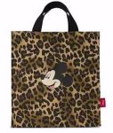 画像1: Leopard print color-matching Mickey Mouse tote shopping bag　レオパード&ミッキーマウスカラーマチングトートショッピング通勤通学エコバッグ (1)