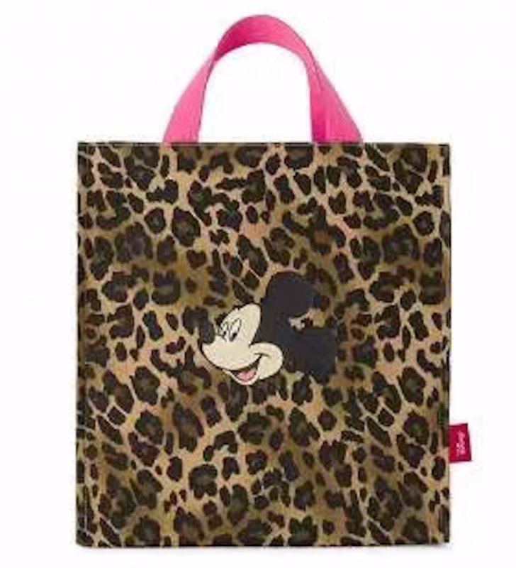 画像3: Leopard print color-matching Mickey Mouse tote shopping bag　レオパード&ミッキーマウスカラーマチングトートショッピング通勤通学エコバッグ (3)