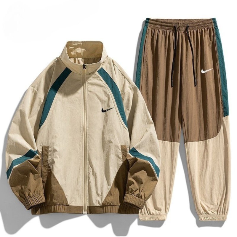 画像3: 25 Unisex ‎Colorful Not Swoosh logo Nylon Set up Matching Set Jacket + Pant ユニセックス 男女兼用 カラフル ノット スウォッシュロゴ マッチングセット ナイロン セットアップ 上下 (3)