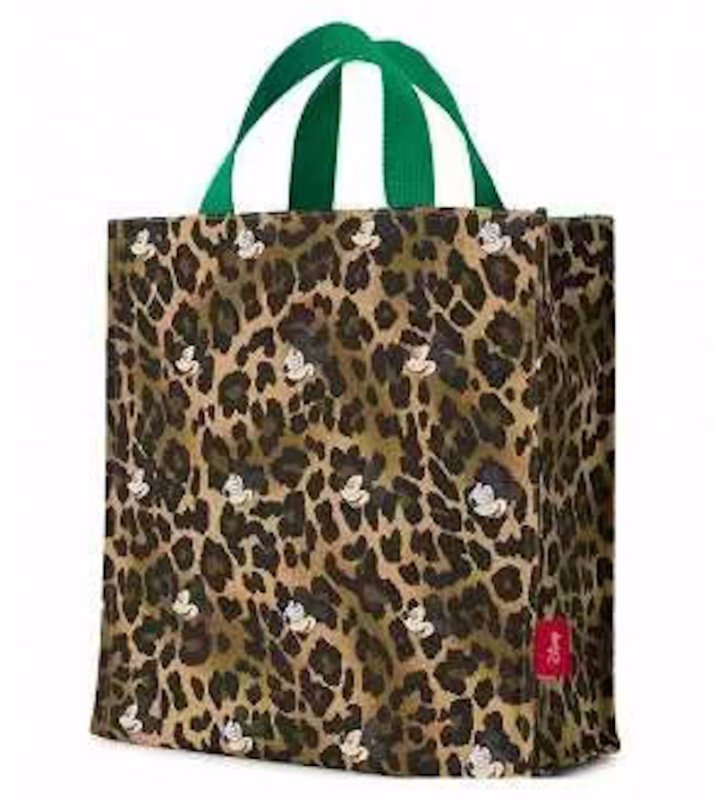 画像2: Leopard print color-matching Mickey Mouse tote shopping bag　レオパード&ミッキーマウスカラーマチングトートショッピング通勤通学エコバッグ (2)