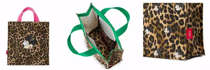 画像10: Leopard print color-matching Mickey Mouse tote shopping bag　レオパード&ミッキーマウスカラーマチングトートショッピング通勤通学エコバッグ (10)