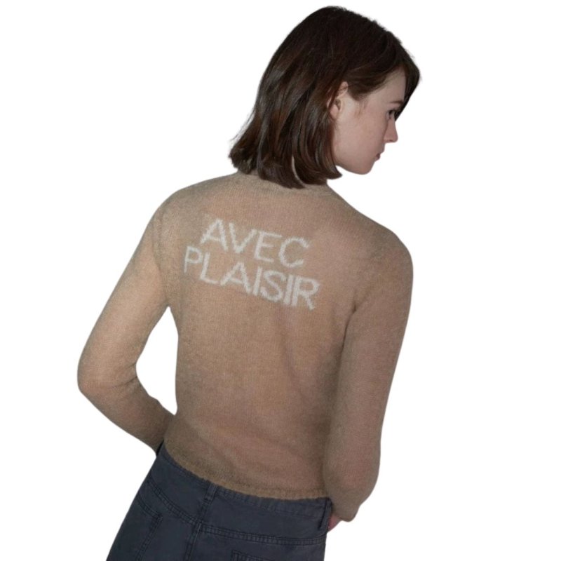 画像3: 89 & AVEC PLAISIR Sweater Wool Pullover Cardigan 長袖セーター セーター プルオーバー カーディガン (3)