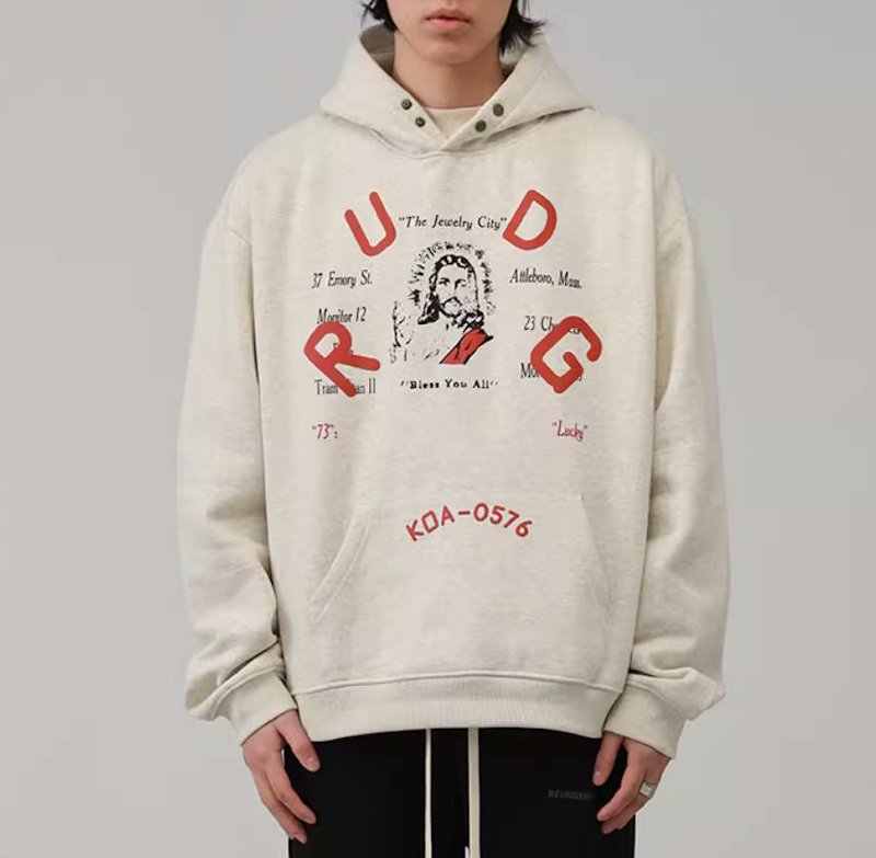 画像5: Unisex Jesus Print Hoodie  sweatshirt  ユニセックス男女兼用ジーザスプリントフーディスウェットパーカー  (5)
