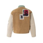画像3: Unisex Street Punk Retro Collage Print Loose Zip-Up Jacket ユニセックス 男女兼用ストリートパンクレトロコラージュプリントジップアップジャケットブルゾンコート (3)
