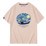 画像6: Unisex NASA Snoopy WOODSTOCK starry night Print T-shirt ユニセックス 男女兼用 スヌーピー ウッドストック 星月夜 プリント 半袖 Tシャツ (6)
