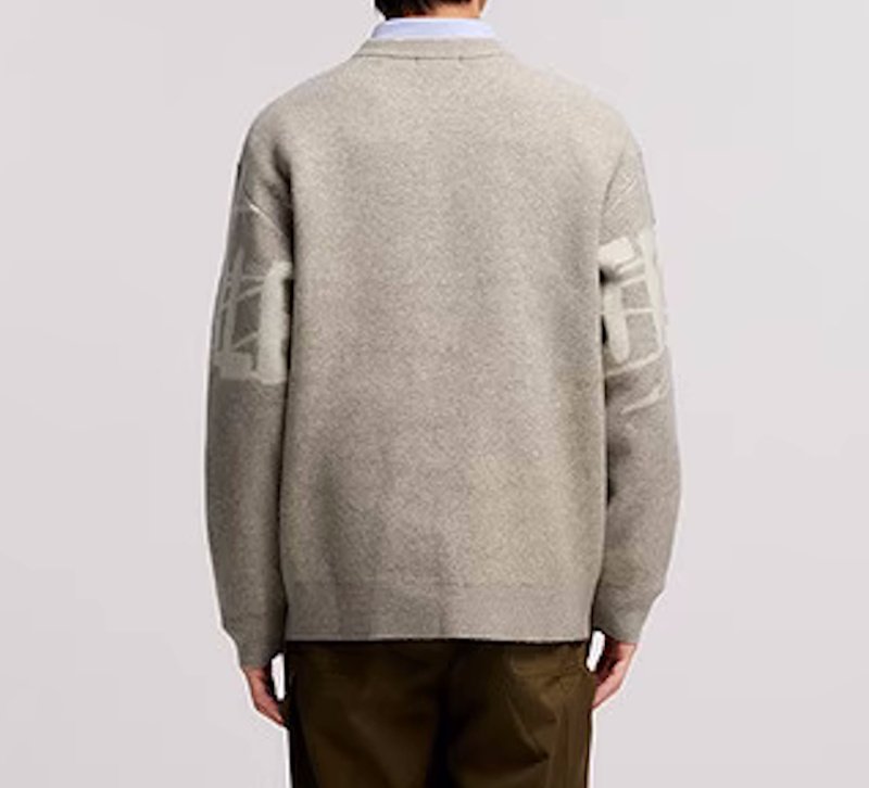 画像4: Unisex Snoopy & Woodstock embroidered round neck sweater knit pullover　ユニセックス男女兼用スヌーピー&ウッドストック刺繍 ラウンドネックセーターニットラウンドネック (4)