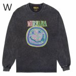 画像24: Nirvana Band Rock Vintage Style Print Long Sleeve T-Shirt　ユニセックス 男女兼用ニルヴァーナバンドヴィンテージスタイルウォッシャブルプリント長袖  Tシャツ (24)