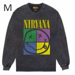 画像14: Nirvana Band Rock Vintage Style Print Long Sleeve T-Shirt　ユニセックス 男女兼用ニルヴァーナバンドヴィンテージスタイルウォッシャブルプリント長袖  Tシャツ (14)