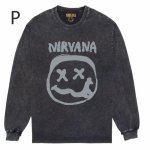 画像17: Nirvana Band Rock Vintage Style Print Long Sleeve T-Shirt　ユニセックス 男女兼用ニルヴァーナバンドヴィンテージスタイルウォッシャブルプリント長袖  Tシャツ (17)
