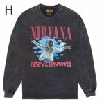 画像9: Nirvana Band Rock Vintage Style Print Long Sleeve T-Shirt　ユニセックス 男女兼用ニルヴァーナバンドヴィンテージスタイルウォッシャブルプリント長袖  Tシャツ (9)