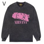 画像23: Nirvana Band Rock Vintage Style Print Long Sleeve T-Shirt　ユニセックス 男女兼用ニルヴァーナバンドヴィンテージスタイルウォッシャブルプリント長袖  Tシャツ (23)