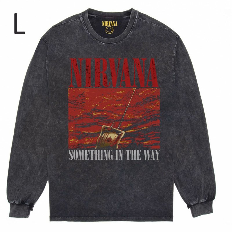 画像13: Nirvana Band Rock Vintage Style Print Long Sleeve T-Shirt ユニセックス 男女兼用ニルヴァーナバンドヴィンテージスタイルウォッシャブルプリント長袖  Tシャツ (13)