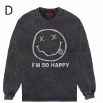 画像5: Nirvana Band Rock Vintage Style Print Long Sleeve T-Shirt　ユニセックス 男女兼用ニルヴァーナバンドヴィンテージスタイルウォッシャブルプリント長袖  Tシャツ (5)