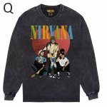 画像18: Nirvana Band Rock Vintage Style Print Long Sleeve T-Shirt　ユニセックス 男女兼用ニルヴァーナバンドヴィンテージスタイルウォッシャブルプリント長袖  Tシャツ (18)