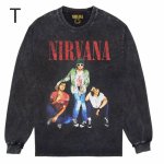 画像21: Nirvana Band Rock Vintage Style Print Long Sleeve T-Shirt　ユニセックス 男女兼用ニルヴァーナバンドヴィンテージスタイルウォッシャブルプリント長袖  Tシャツ (21)