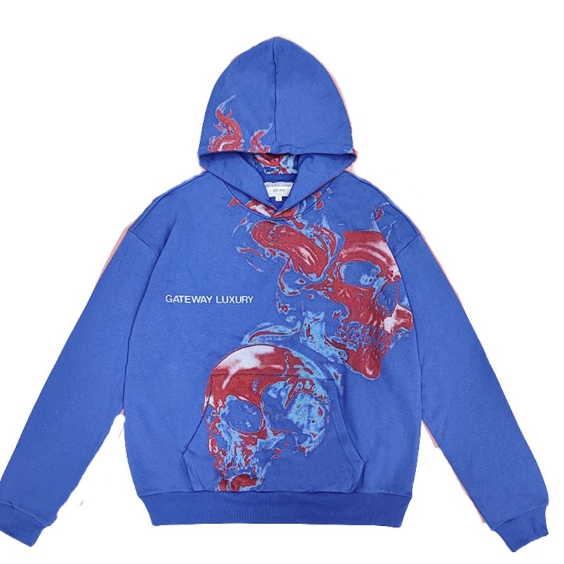 画像3: Unisex Pink Print Hoodie Sweatshirt  ユニセックス男女兼用ピンクフーディスウェットパーカー  (3)