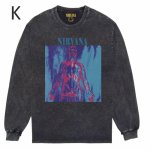 画像12: Nirvana Band Rock Vintage Style Print Long Sleeve T-Shirt　ユニセックス 男女兼用ニルヴァーナバンドヴィンテージスタイルウォッシャブルプリント長袖  Tシャツ (12)