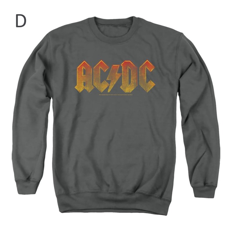 画像5: Unisex ACDC Vintage Style Band Rock Cool Neck Sweatshirt ユニセックス男女兼用ACDC バンドヴィンテージフォトプリント長袖スウェットプルオーバーラウンドネックトレーナー (5)