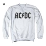 画像2: Unisex ACDC Vintage Style Band Rock Cool Neck Sweatshirt　ユニセックス男女兼用ACDC バンドヴィンテージフォトプリント長袖スウェットプルオーバーラウンドネックトレーナー (2)