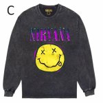 画像4: Nirvana Band Rock Vintage Style Print Long Sleeve T-Shirt　ユニセックス 男女兼用ニルヴァーナバンドヴィンテージスタイルウォッシャブルプリント長袖  Tシャツ (4)