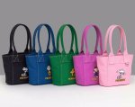 画像2: Snoopy & Friends Canvas Mini Tote Shoulder Bag　スヌーピー＆フレンズキャンバスミニトートショルダーバッグ (2)
