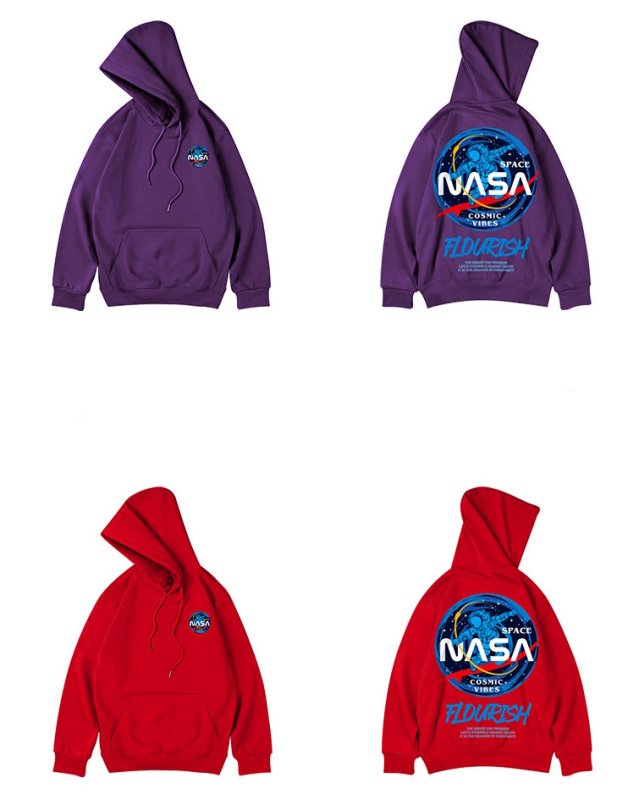 画像8: Unisex NASA x Space Astronaut Clothing Plus Sizes Available ユニセックス男女兼用ナサ×スペース宇宙飛行士フーディスウェットパーカー プラスサイズあり (8)