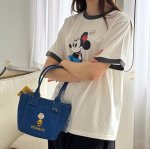 画像7: Snoopy & Friends Canvas Mini Tote Shoulder Bag　スヌーピー＆フレンズキャンバスミニトートショルダーバッグ (7)