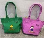 画像5: Snoopy & Friends Canvas Mini Tote Shoulder Bag　スヌーピー＆フレンズキャンバスミニトートショルダーバッグ (5)