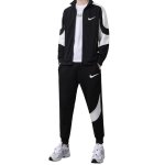 画像2: 25 Unisex Men& Women Broken swoosh Setup Jacket and Pants Set  ブロークン スウォッシュ プリントセットアップユニセックス男女兼用 スウェット ジップアップ ＆パンツセット (2)