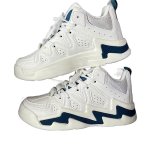 画像2: Unisex  Wave pattern platform high-top leather lace-up sneakers　男女兼用 ユニセックスウェーブ柄厚底ハイカットレザーレースアップ  スニーカー (2)