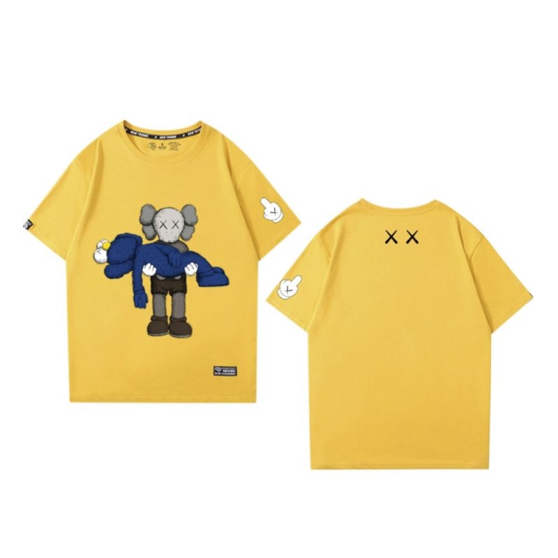 画像4: KAWS x Sesame Street  Print short sleeve T-shirt ユニセックス男女兼用 カウズ セサミストリート プリントプリント  半袖Tシャツ  (4)