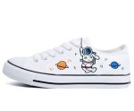 画像2: Unisex  Astronaut x Space Lace-Up Canvas Sneakers　男女兼用 ユニセックス宇宙飛行士×宇宙レースアップ キャンバス スニーカー (2)