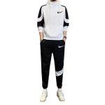 画像2: 25 Unisex Men& Women Broken swoosh Setup Hoodie and Pants Set  ブロークン スウォッシュ プリントセットアップユニセックス男女兼用 スウェット パーカー ＆パンツセット (2)